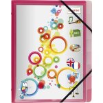 Exacompta 55981e trieur polypro 12 compartiments avec chemise 3 rabats en fin. . .