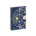 Exacompta agenda poche eurotime 16s spiral� chemin des marettes recycl� 9x16 cm bleu