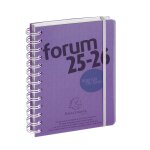 Exacompta agenda scolaire forum linicolor, 2025 / 2026, violet