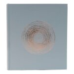 Exacompta - album photo livre ellipse 60 pages blanches 29 x 32 cm - gris - gris
