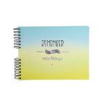 Exacompta album photos a spirales 50 pages noires - photos de classe candy blue - 32x22cm