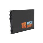 Exacompta album photos a spirales milano 320 x 220 mm, noir