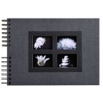 Exacompta album photo a spirales passion 32x22cm noir