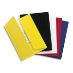 Exacompta boite 20 chemises 2 rabats carte 250g chromolux. coloris noir aspect brillant
