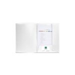 Exacompta chemise a 2 rabats personnalisable cartocom en polypropyl�ne. coloris blanc.