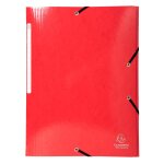 Exacompta chemise 3 rabats elastiques max capacit iderama carte pellicule 425g rouge