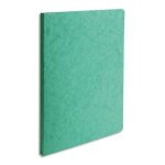 Exacompta chemise a dos rain� , en carte lustr�e 5 / 10e vert
