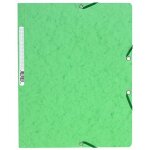 Exacompta chemise a elastiques sans rabats 24 x 32 cm vert tilleul