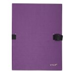 Exacompta chemise extensible 223500 , recouverte de papier contrecoll violet