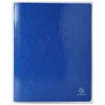 Exacompta chemise a lamelles a4 iderama bleu fonc�