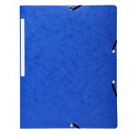 Exacompta chemise s / rabat 4, 5 / 10�me elas + etiq bleu