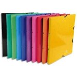 Exacompta classeur / cahier iderama carte / 4 anneaux / dos 2cm, fermeture a elastique. coloris assortis ...