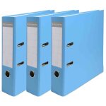 Exacompta classeur � levier premium, a4, 80 mm, bleu clair