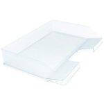 Exacompta corbeille a courrier combo a l'italienne office - cristal