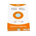 Exacompta etui 100 fiches bristol lign�es 125x200mm couleurs assorties