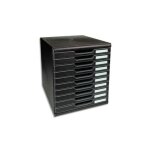 Exacompta module de classement 10 tiroirs format a4 + 28, 8 x 32 x 35 cm noir