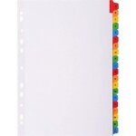Exacompta nature future intercalaire alphab�tique 20 touches onglets plastifi�s blanc