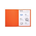 Exacompta paquet de 100 chemises foldyne 180 orange