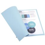 Exacompta paquet de 100 chemises foldyne 250 carte recycl�e 240 grammes coloris bleu