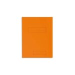 Exacompta paquet de 50 chemises 2 rabats jura en carte 240 grammes coloris orange