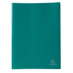 Exacompta prot�ge document prolypropyl�ne souple pochettes grain�es opaque 80 vues vert