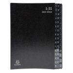Exacompta trieur ordonator 1 - 31 + jan - d. 44com. noir