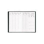Exdi agenda semainier classique  saturne  210 x 297 mm couverture plast noir