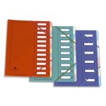 Extendos trieur en carte forte vernie 6 compartiments bleu mon dossier