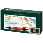 Faber - castell 162005 marqueur 5 pi�ce(s) bleu, vert, rouge, sepia, jaune