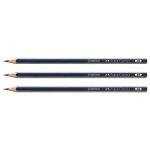 Faber - castell lot de 3 crayons graphite goldfaber hexagonal mine 2 mm 5b Faber - castell lot de 3 crayons graphite goldfaber hexagonal mine 2 mm 5b