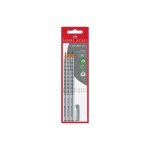 Faber - castell 3 crayon graphite grip 2001, hb + 1 gomme