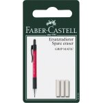 Faber - castell lot de 3 gommes de rechange pour porte - mine grip - matic