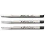 Faber - castell lot de 3 recharges pour stylo a bille pointe moyenne grande contenance noir Faber - castell lot de 3 recharges pour stylo a bille pointe moyenne grande contenance noir