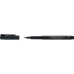 Faber - castell lot de 6 feutres encre de chine pitt artist pen, b, noir