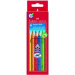 Faber - castell crayons de couleur jumbo grip, etui en carton de 6