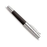 Faber - castell e - motion / 148220 stylo plume m bois / m�tal chrom� noir