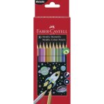 Faber - castell etui de 10 crayons de couleur hexagonaux teintes métallique Faber - castell etui de 10 crayons de couleur hexagonaux teintes métallique