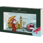 Faber - castell feutre pitt artist pen, set de 12 london