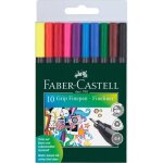 Faber - castell grip stylo fin multicolore 10 pi�ces