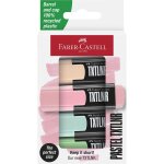 Faber - castell mini - surligneur txtlnr pastel, etui de 4