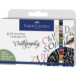 Faber - castell set de 8 feutres pitt artist pen calligraphie india ink