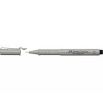 Faber - castell stylo feutre ecco pigment 0, 2 mm, noir