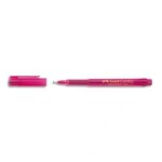 Faber castell stylo feutre pointe large 0, 8 mm, corps transparent, encre rose indélébile Faber castell stylo feutre pointe large 0, 8 mm, corps transparent, encre rose indélébile