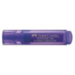 Faber castell surligneur textliner 1546, pointe feutre biseaute, coloris violet