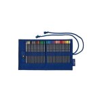 Faber - castell trousse enroulable avec 27 crayons de couleur goldfaber