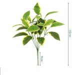 Fausse plante verte injturtle dos bambou, feuilles persanes, plantes de simulation, feuilles artificielles ...
