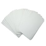 Fausta lot de 25 feuilles de papier lisse en coton blanc fait a la main (400 g / m) (15, 2 x 10, 2 cm) ...