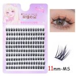 Faux - cils naturels souples, 10 ranges, grappe optique, maquillage - type ms - 11mm