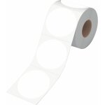 Fchhk - 500 autocollants d'inventaire ronds blancs, etiquettes de codage couleur a pois circulaires avec ...