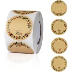 Fchhk - 500 pices gomettes autocollantes, etiquettes autocollantes bocaux, etiquettes auto - adhsives ...